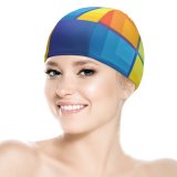 yanfind Swimming Cap Technology  Colorful Gradient Elastic,suitable for long and short hair