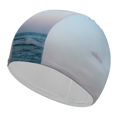 yanfind Swimming Cap Images Blimp Ocean Public Airship 日本 Prefecture Wallpapers Outdoors Aircraft Dawn Transportation Elastic,suitable for long and short hair