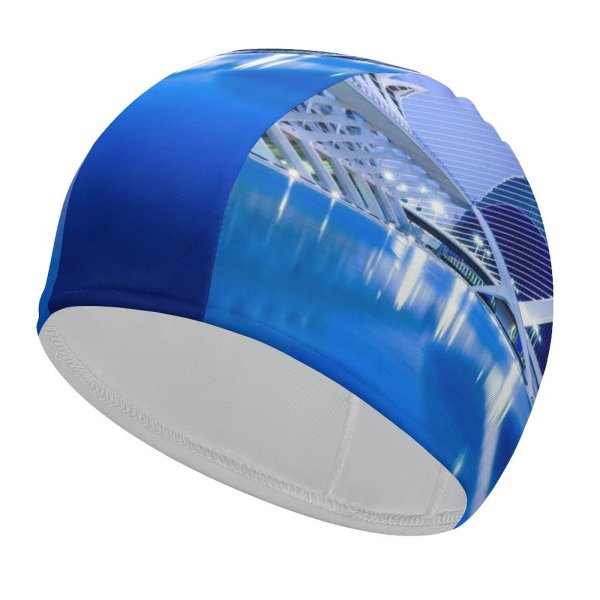 yanfind Swimming Cap William Warby City Sciences Valencia Spain Hour Reflection Lights Dusk Elastic,suitable for long and short hair
