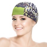 yanfind Swimming Cap Quotes Believe Suggestion Regret Elastic,suitable for long and short hair