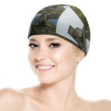 yanfind Swimming Cap Images Blimp Flora Airship Sky Wallpapers Plant Tree Free Aircraft Road Winter Elastic,suitable for long and short hair