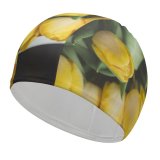 yanfind Swimming Cap Images Bouquet Daffodil Floral  Spring Petal Word Wallpapers Plant Decor Tulip Elastic,suitable for long and short hair