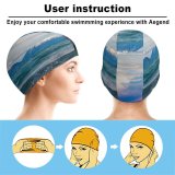 yanfind Swimming Cap Dominic Kamp Lake Ohau  Mountains Zealand Elastic,suitable for long and short hair