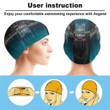 yanfind Swimming Cap Eberhard Grossgasteiger Dark Forest Tall Trees Woods Lake Reflection Landscape Scenery Elastic,suitable for long and short hair