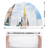 yanfind Swimming Cap Images Castle Building Buena Sky Dream Wallpapers Lake Architecture Travel Happy States Elastic,suitable for long and short hair