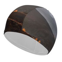 yanfind Swimming Cap Luca Bravo Giau Pass Mountains Dolomites Mist Foggy Landscape Italy Elastic,suitable for long and short hair