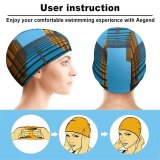 yanfind Swimming Cap Carsten Heyer Architecture  Look Reflection Glass Building Symmetrical Exterior Sky Elastic,suitable for long and short hair