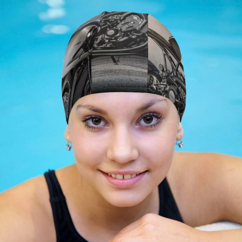 yanfind Swimming Cap Bikes Prototype Auto Fabrica Cafe Racer Concept Elastic,suitable for long and short hair