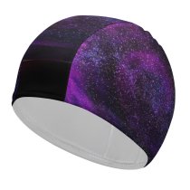 yanfind Swimming Cap Bruno Glätsch Abstract Dark Crystal Ball Purple Glass Balls Elastic,suitable for long and short hair