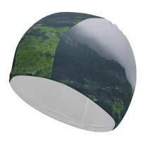yanfind Swimming Cap Images Fog Mist River Alps Grass Wallpapers  Outdoors Crest Snowdon Cloudy Elastic,suitable for long and short hair