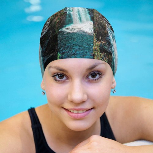 yanfind Swimming Cap Rainbow Images Land River Earths Hills Wallpapers Plant Outdoors Tree Beauty Scotland Elastic,suitable for long and short hair