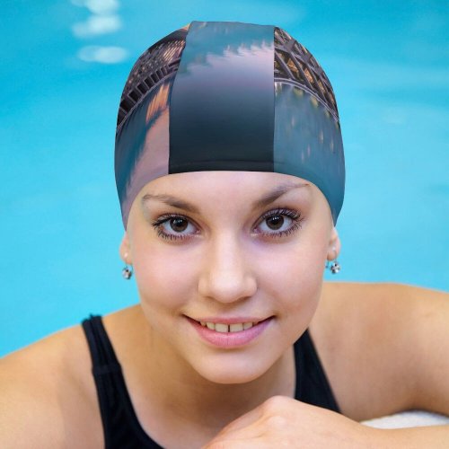 yanfind Swimming Cap William Warby City Sciences Valencia Spain Sunrise Pool Reflection Architecture Elastic,suitable for long and short hair