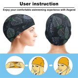 yanfind Swimming Cap Leaves Plant Botanical Garden Elastic,suitable for long and short hair