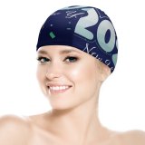 yanfind Swimming Cap Celebrations Year Ribbons Party  Happy Elastic,suitable for long and short hair