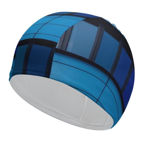 yanfind Swimming Cap Rob Oo Architecture Rijn  Arnhem Netherlands Curve Patterns Glass Building Purple Elastic,suitable for long and short hair