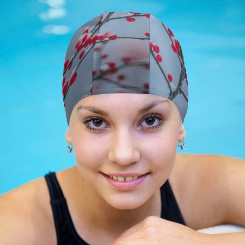 yanfind Swimming Cap Images Bush Christmas Flora Frost Snow Wallpapers Plant Branches Tree Stock Free Elastic,suitable for long and short hair