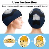 yanfind Swimming Cap Love Heart  Hands Together Couple  Silhouette Elastic,suitable for long and short hair