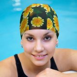 yanfind Swimming Cap Jerry Wang Flowers Daisy  Bloom Pollen Elastic,suitable for long and short hair