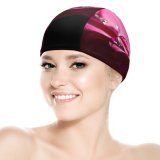 yanfind Swimming Cap Flowers Daisy Gerbera Daisy Dew Drops Droplets Elastic,suitable for long and short hair