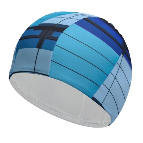 yanfind Swimming Cap Rob Oo Architecture Rijn  Arnhem Netherlands Gelderland Glass Building Abstract Lines Elastic,suitable for long and short hair