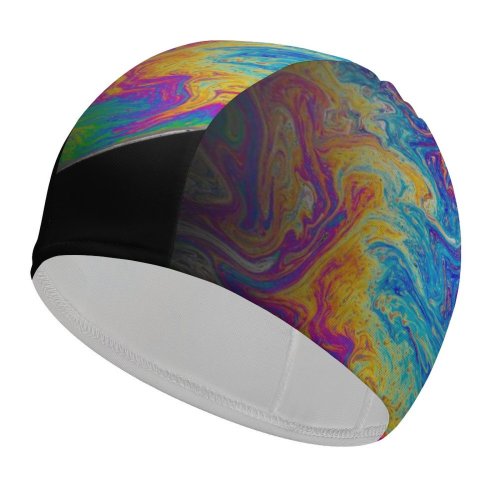 yanfind Swimming Cap Daniel Olah Space Black Dark Planet Astronomy Outer Space Colorful Elastic,suitable for long and short hair