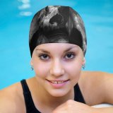 yanfind Swimming Cap Dark Skulls Scary Elastic,suitable for long and short hair