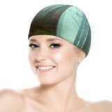 yanfind Swimming Cap Johannes Plenio Forest Fall Autumn Foggy Morning Atmosphere Mist Elastic,suitable for long and short hair