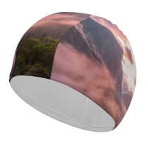 yanfind Swimming Cap Todd Scarbrough Yosemite National Park Valley Misty Morning Elastic,suitable for long and short hair