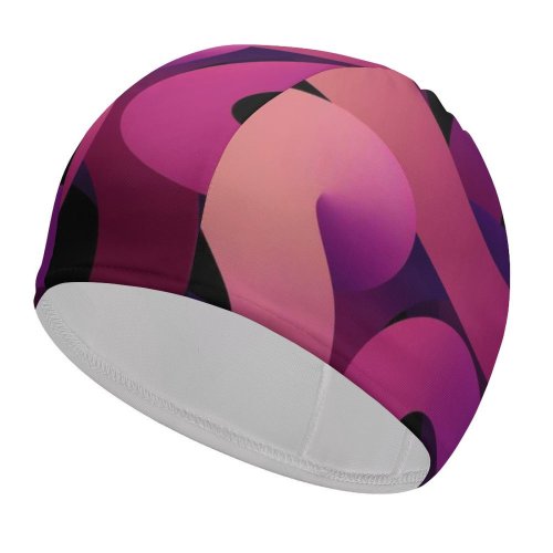 yanfind Swimming Cap Abstract  Dark Elastic,suitable for long and short hair