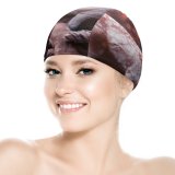 yanfind Swimming Cap Comfreak Lion Deer Hirsch  Wild Big Cat Carnivore Fantasy Cute Elastic,suitable for long and short hair
