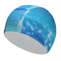 yanfind Swimming Cap RicoDZ Fantasy Girl Dream Snowfall Cityscape Winter Atmosphere Girly Elastic,suitable for long and short hair