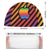 yanfind Swimming Cap Technology Colorful Stripes Multicolor Elastic,suitable for long and short hair