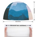 yanfind Swimming Cap Cascade Range  Foggy Morning Layers Elastic,suitable for long and short hair