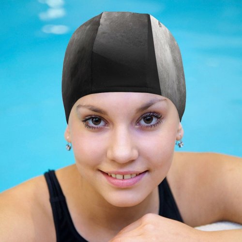 yanfind Swimming Cap PIROD Space Black Dark  Planet Elastic,suitable for long and short hair