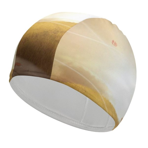 yanfind Swimming Cap Comfreak Fantasy Purple Tree Autumn Girl Dream Sunlight Elastic,suitable for long and short hair