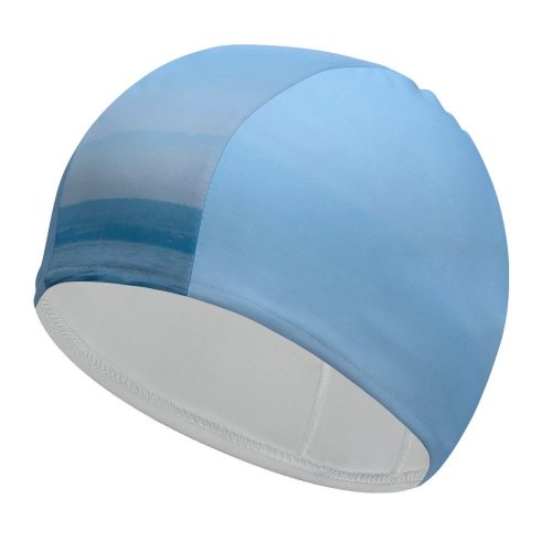 yanfind Swimming Cap Images Blimp Space Land Letter Bodensee Airship Idyllic Sky Wallpapers Clear Sea Elastic,suitable for long and short hair