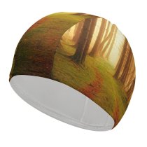 yanfind Swimming Cap Johannes Plenio Foreign Path Sunlight  Woods Elastic,suitable for long and short hair