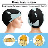 yanfind Swimming Cap Dark Love Couple Silhouette Together Romantic Elastic,suitable for long and short hair