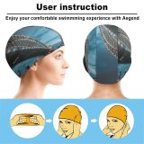 yanfind Swimming Cap Sydney Harbour  Milsons Point Australia Cityscape River Night Lights Sky Elastic,suitable for long and short hair
