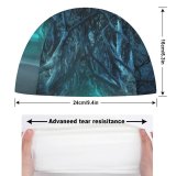 yanfind Swimming Cap Dorothe Avenue Trees Moonlight Woods Forest Path Road Landscape Elastic,suitable for long and short hair