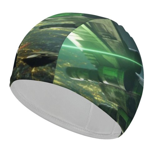 yanfind Swimming Cap Squadrons PC PlayStation Elastic,suitable for long and short hair