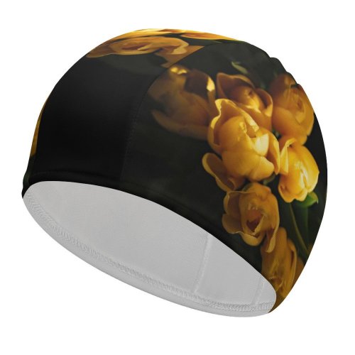 yanfind Swimming Cap Images Arrangement Plant Commons Bouquet  Flower Tulips Tulip Spring Creative Flowers Elastic,suitable for long and short hair