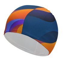 yanfind Swimming Cap Catherine Pearson Abstract Colorful Texture Elastic,suitable for long and short hair