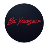 yanfind Ceramic Coasters (round) Black Dark Quotes Be Yourself Be You Inspirational Quotes Dark Typography Family Game Intellectual Educational Game Jigsaw Puzzle Toy Set