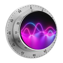 yanfind Timer Abstract Neon Light   Mediapad 60 Minutes Mechanical Visual Timer