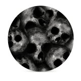 yanfind Ceramic Coasters (round) Dark Skulls Scary Family Game Intellectual Educational Game Jigsaw Puzzle Toy Set