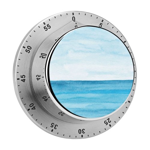 yanfind Timer Tropical  Sky Shiny Polarizer Deep Smooth Sea Korea  Seascape Wide 60 Minutes Mechanical Visual Timer