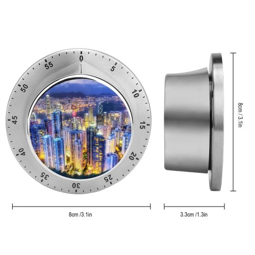 yanfind Timer Trey Ratcliff Hong Kong City Aerial Night Lights Cityscape Sunset Skyscrapers Vibrant 60 Minutes Mechanical Visual Timer