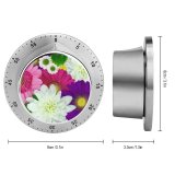 yanfind Timer Bruno Glätsch Flowers Colorful Daisies Chrysanthemum Floral Multicolor  Bloom 60 Minutes Mechanical Visual Timer