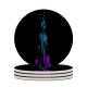 yanfind Ceramic Coasters (round) Ovca Productions Black Dark Architecture Burj Khalifa Night Illumination Night Lights Light Family Game Intellectual Educational Game Jigsaw Puzzle Toy Set